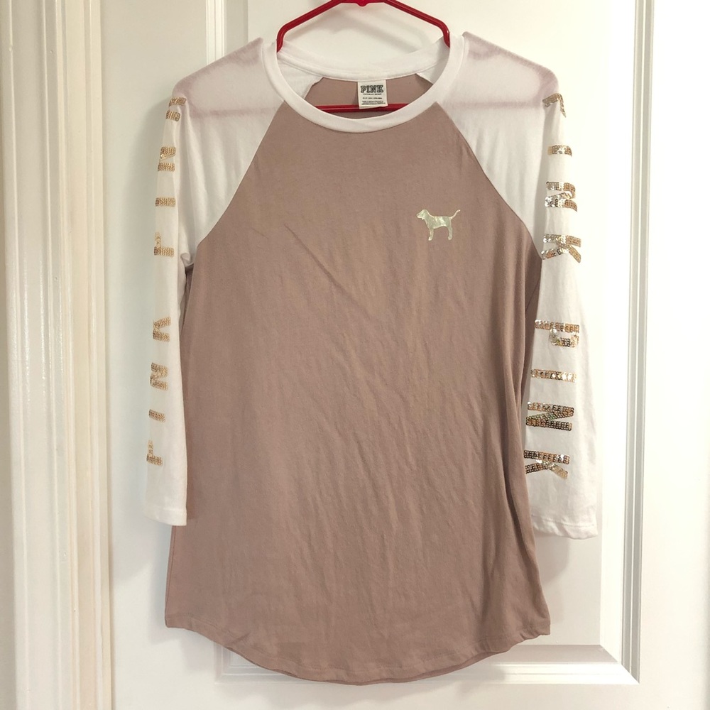 💕VGUC- Victoria's Secret PINK bling top